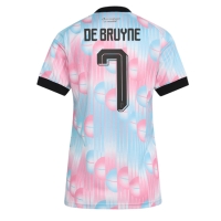 Camiseta Bélgica Kevin De Bruyne #7 Segunda Equipación Replica Mundial 2026 para mujer mangas cortas